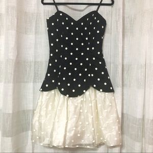 Vintage Nuance 80s 90s polka dot dress